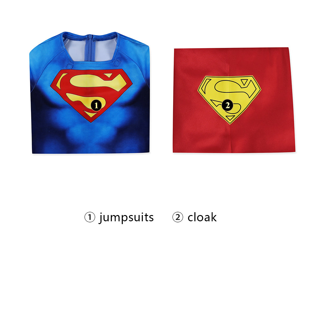 Kids Superman 1978 moive Christopher Reeve Clark Kent Cosplay Costume ACcosplay