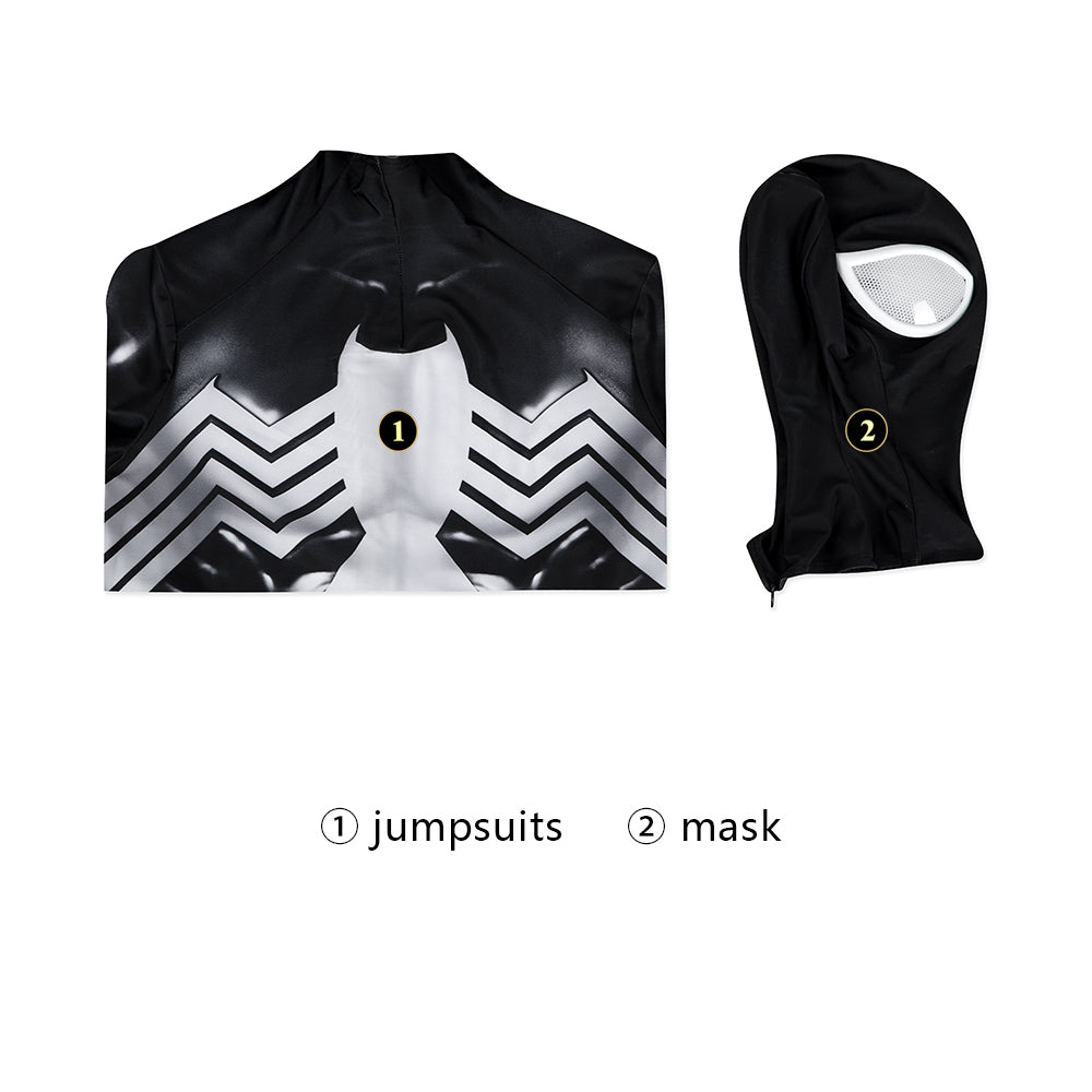 Marvel's Spider-Man 2 Peter Parker Cosplay Costume Classic Black Suit Halloween Outfit ACcosplay