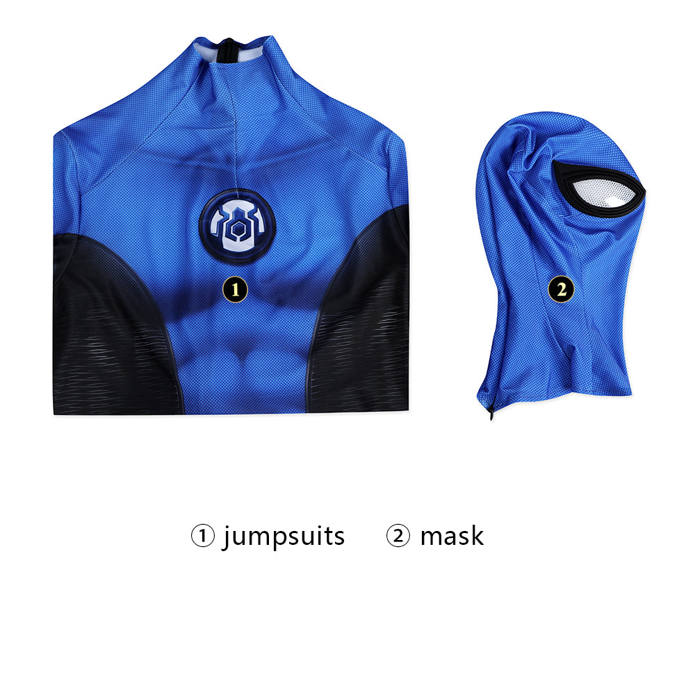 Marvel's Spider-Man 2: New F4 Suit New Blue Fantastic 4 Cosplay Costumes ACcosplay