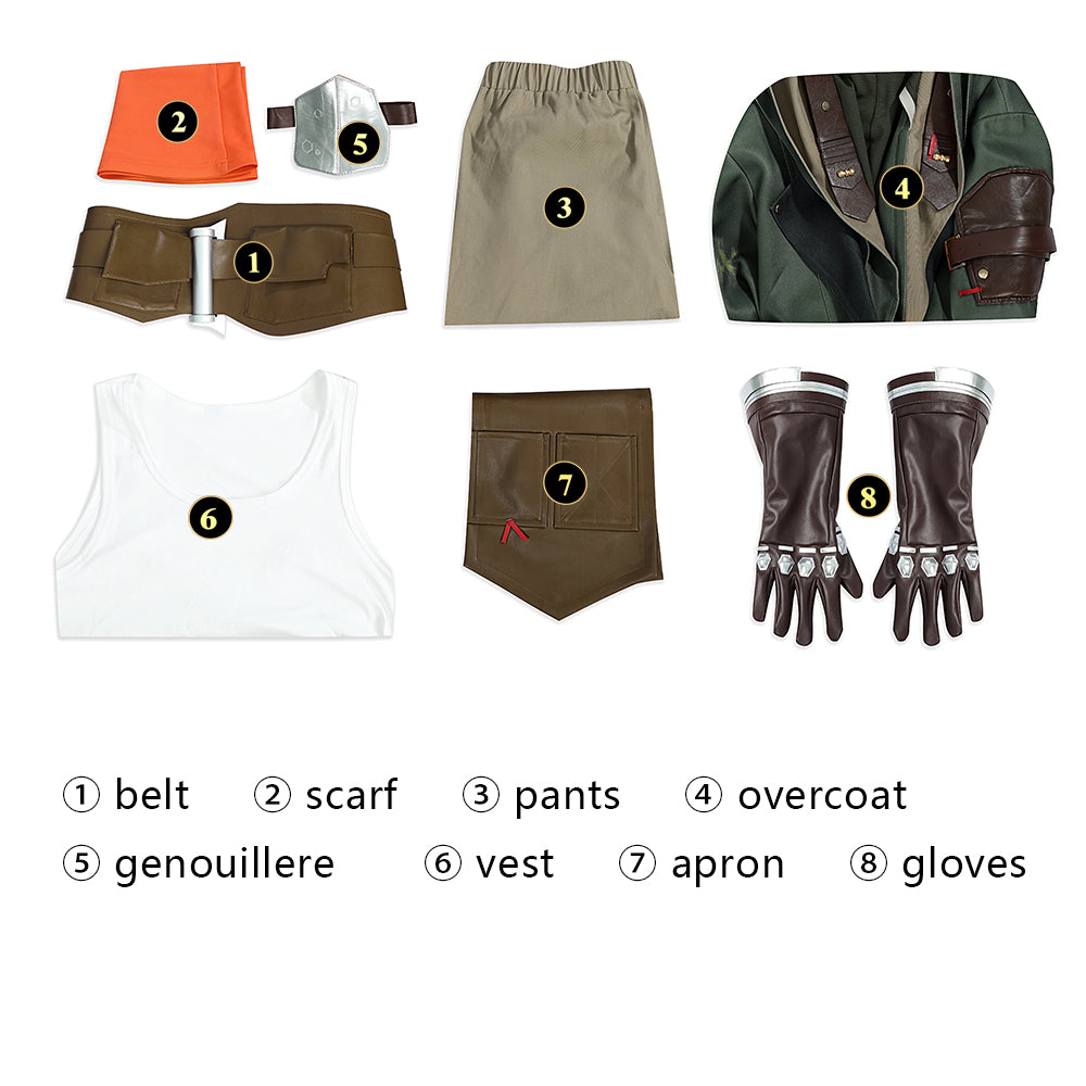 Arcane Season 2 League of Legends LOL Ekko Cosplay Costume Halloween Outfit ACcosplay