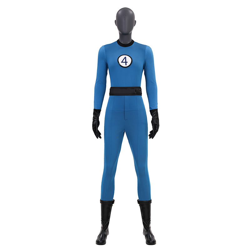 The Fantastic Four Sue Storm Costume Invisible Woman Cosplay Jumpsuit ACcosplay
