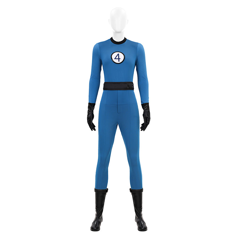 The Fantastic Four Sue Storm Costume Invisible Woman Cosplay Jumpsuit ACcosplay