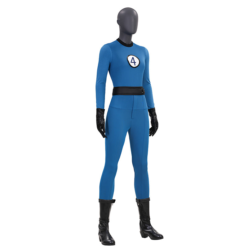 The Fantastic Four Sue Storm Costume Invisible Woman Cosplay Jumpsuit ACcosplay