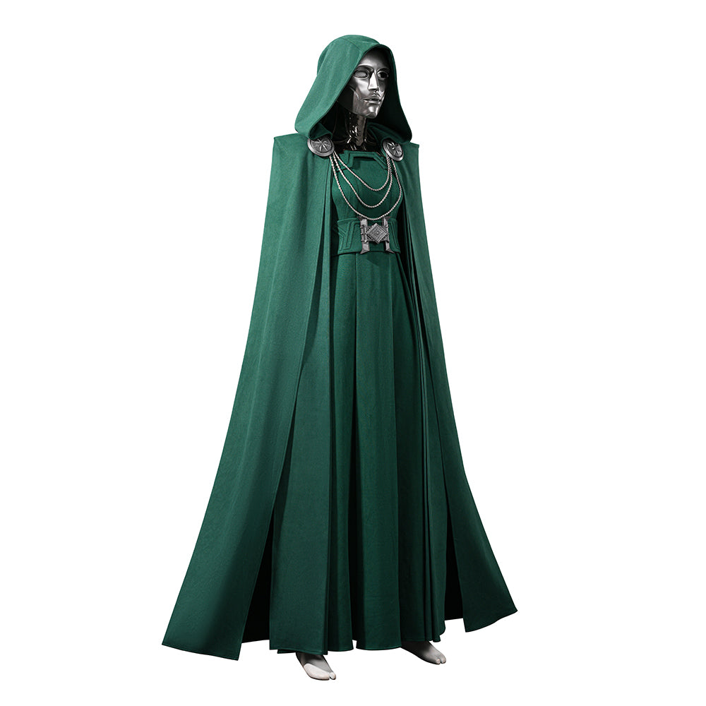 Avengers Doomsday Latverian Witch Cosplay Costume Female Halloween Green Suit ACcosplay