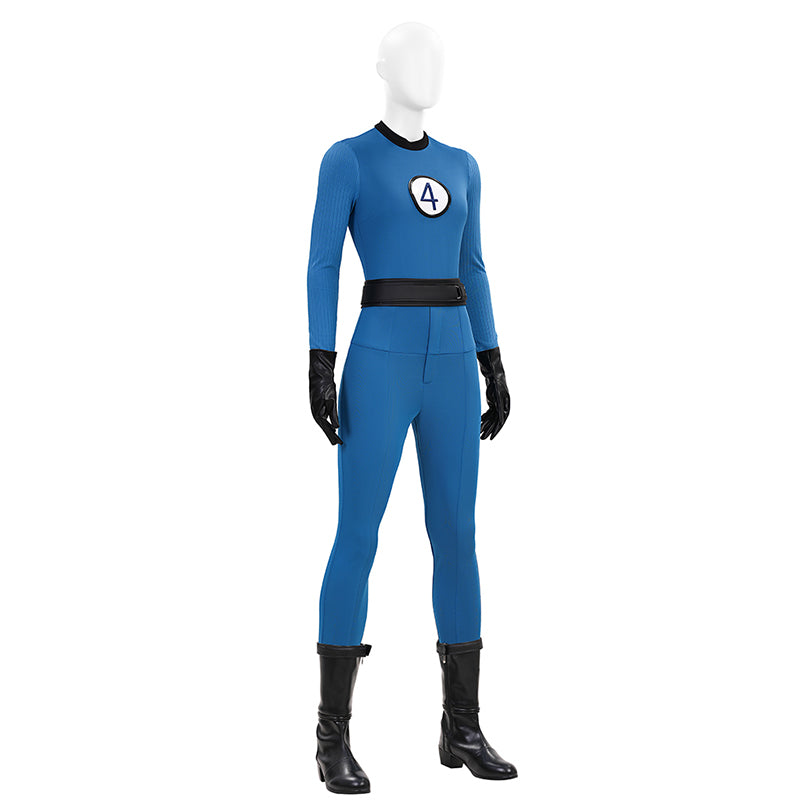 The Fantastic Four Sue Storm Costume Invisible Woman Cosplay Jumpsuit ACcosplay
