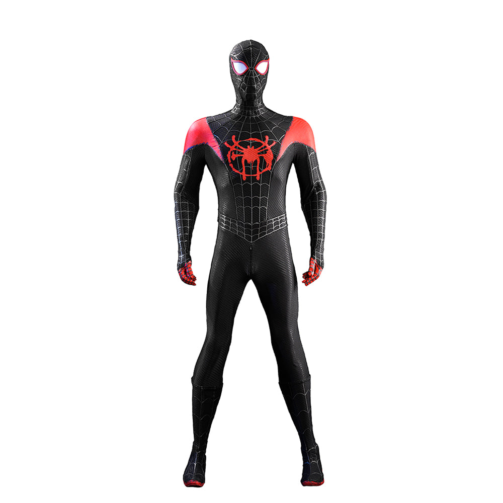 Spider-Man Into the Spider-Verse Miles Morales Cosplay Costume Halloween Jumpsuit ACcosplay