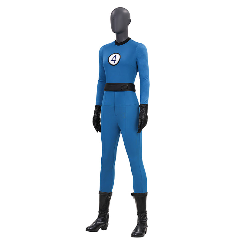 The Fantastic Four Sue Storm Costume Invisible Woman Cosplay Jumpsuit ACcosplay