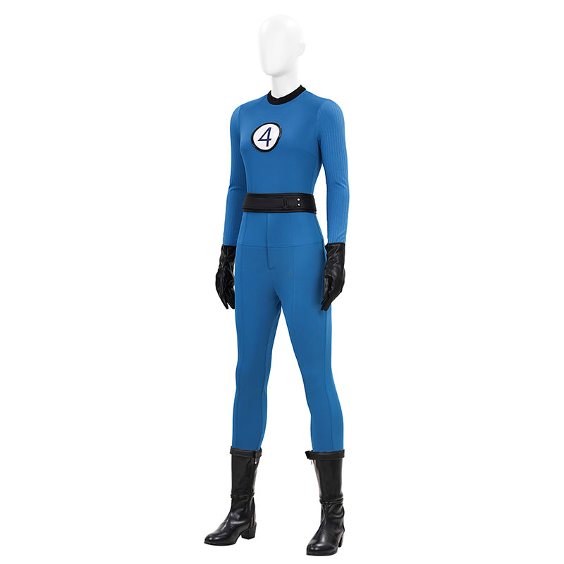 The Fantastic Four Sue Storm Costume Invisible Woman Cosplay Jumpsuit ACcosplay