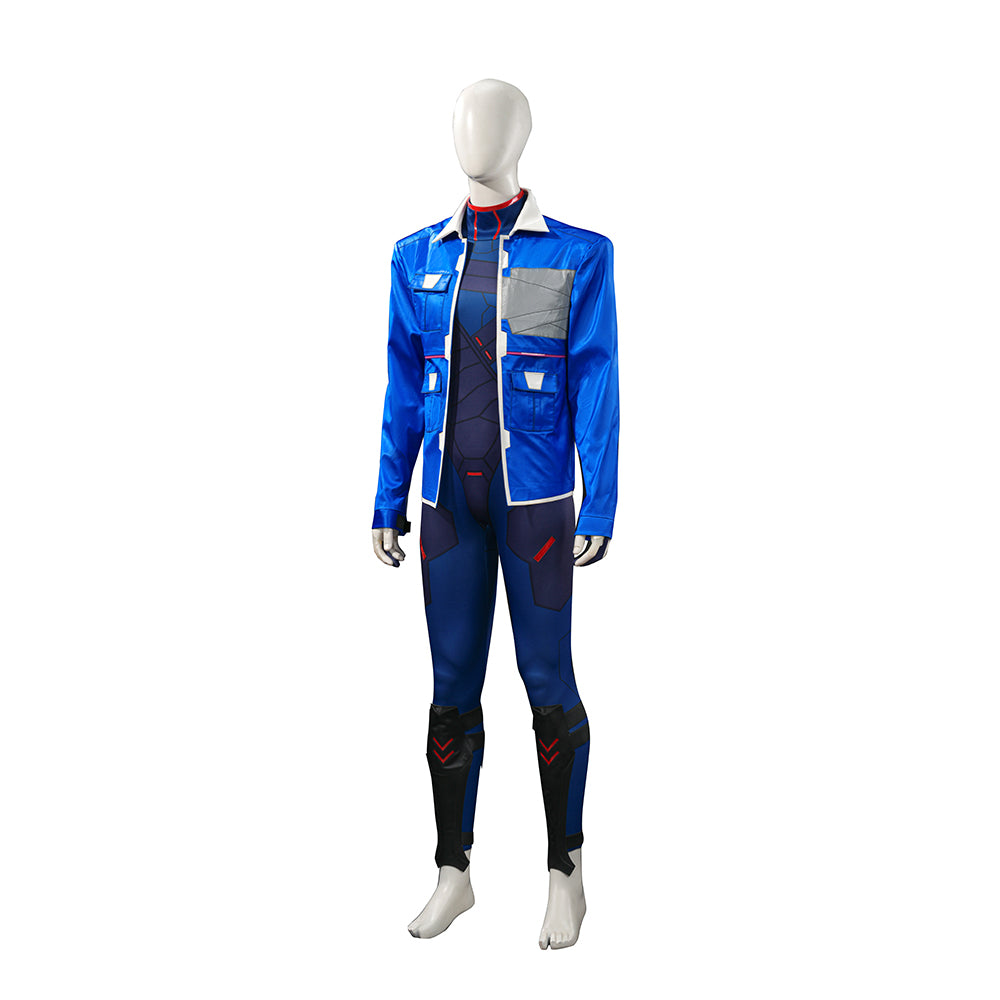 Cyberpunk Edgerunners 2 D Netrunner Cosplay Costume Halloween Carnival Suit ACcosplay
