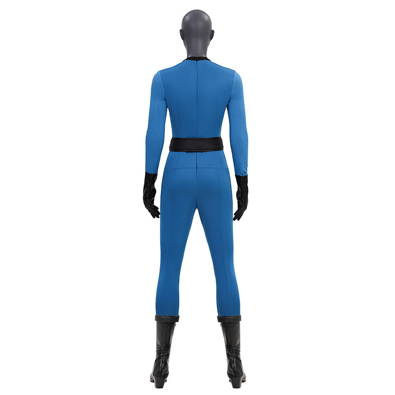 The Fantastic Four Sue Storm Costume Invisible Woman Cosplay Jumpsuit ACcosplay