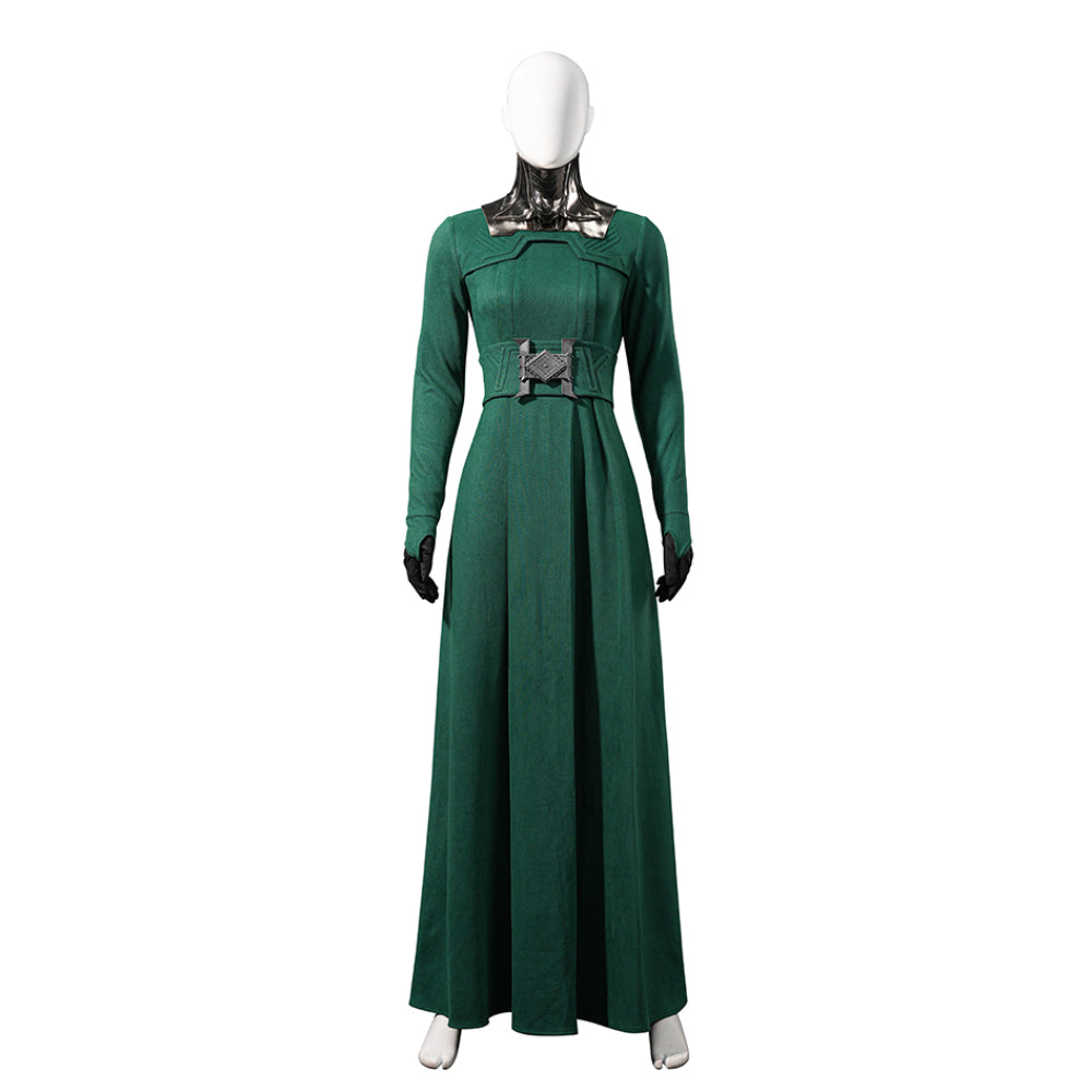Avengers Doomsday Latverian Witch Cosplay Costume Female Halloween Green Suit ACcosplay