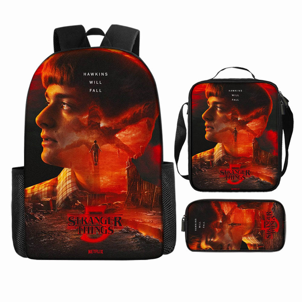 Stranger Things 5 Backpack School Bag fashion Print Youth Bag Ideal Present