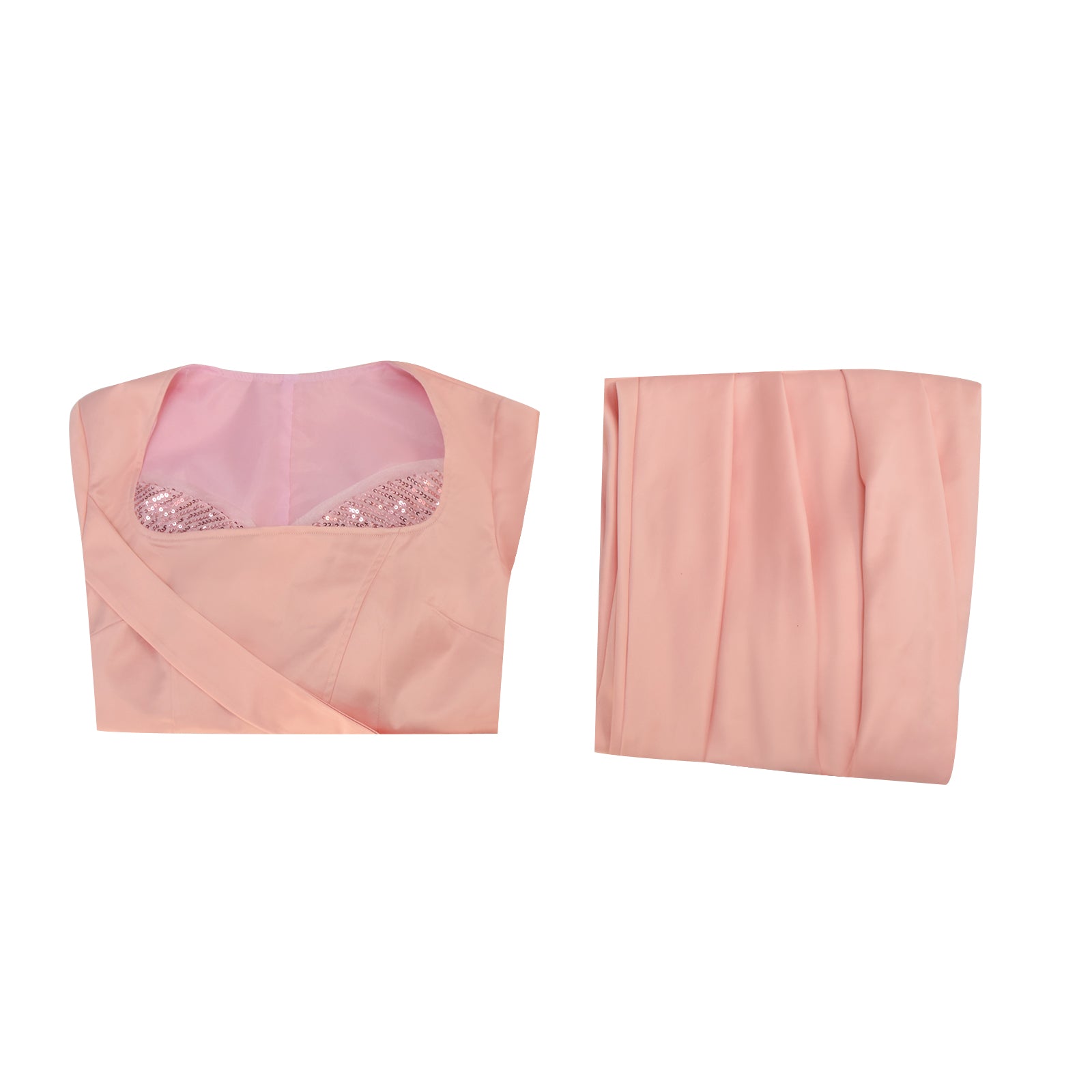 Wicked Witch Glinda Cosplay Costume Pink Dress Halloween Costume Outfit ACcosplay