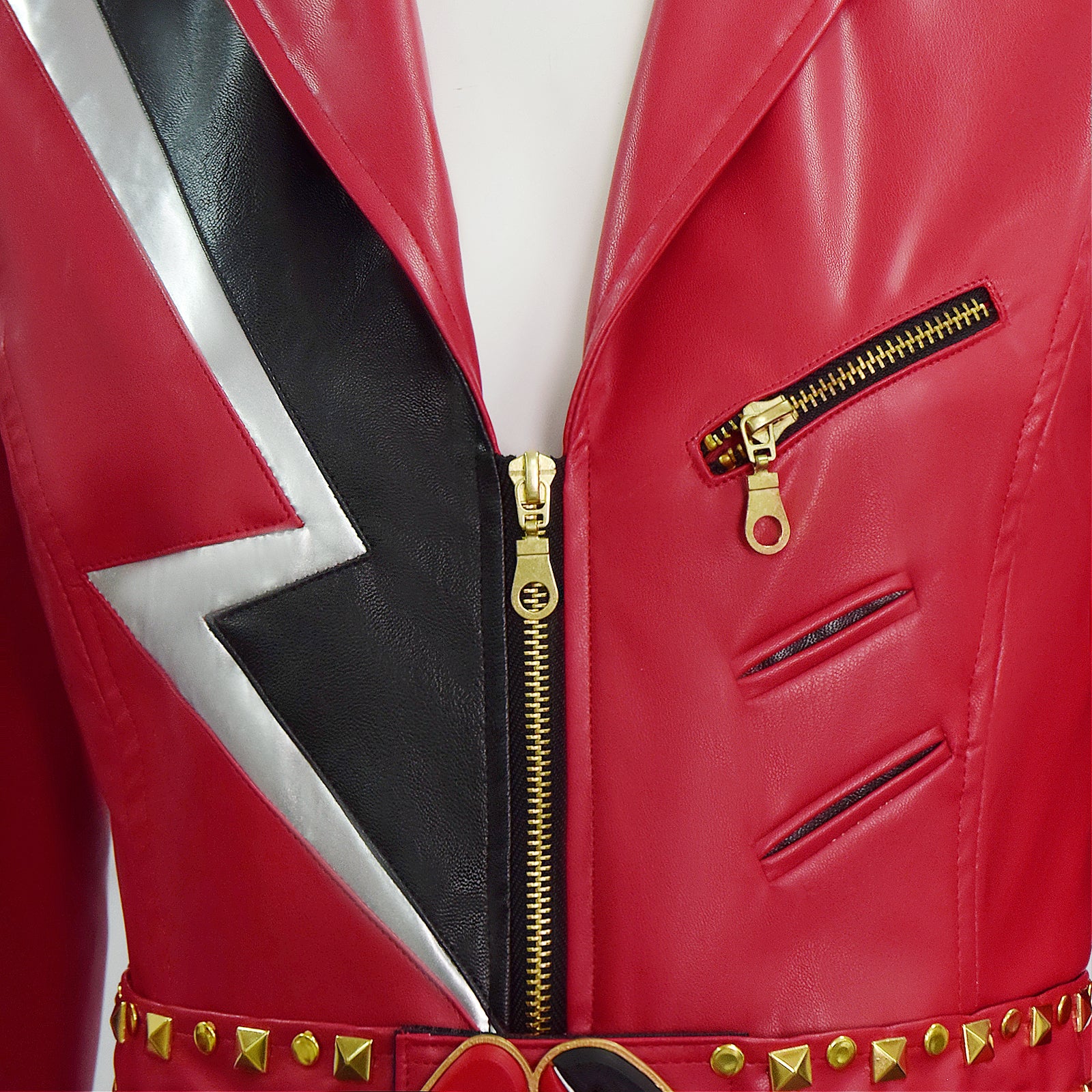 Descendants The Rise of Red Cosplay Costume Red Leather Suit ACcosplay