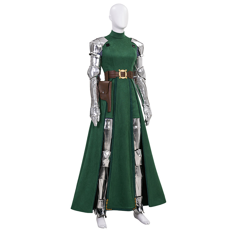 Doctor Doom Female's Cosplay Costume With Mask Dr. Victor von Doom Outfit ACcosplay