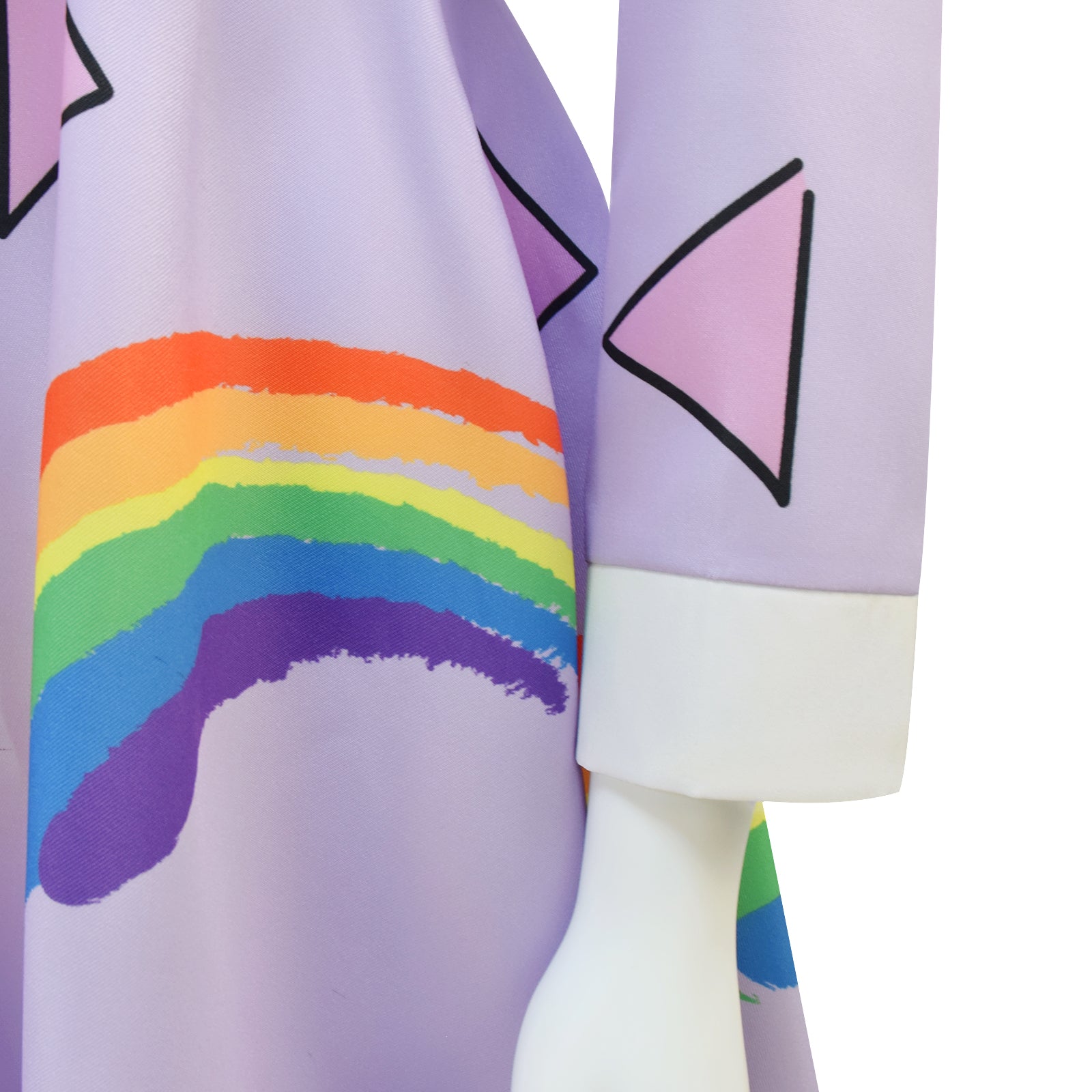 Women Ms.Frizzle Adult Cosplay Costume Halloween Outfit Purple Rainbow Dress ACcosplay