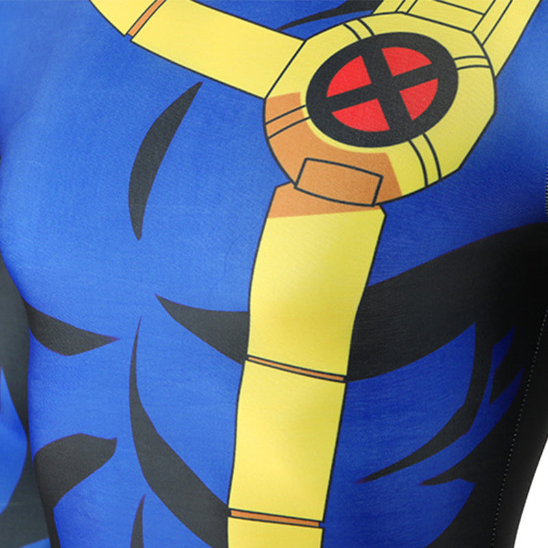 X-Men 97 Cyclops Cosplay Scott Summers Costume Blue halloween Jumpsuit ACcosplay