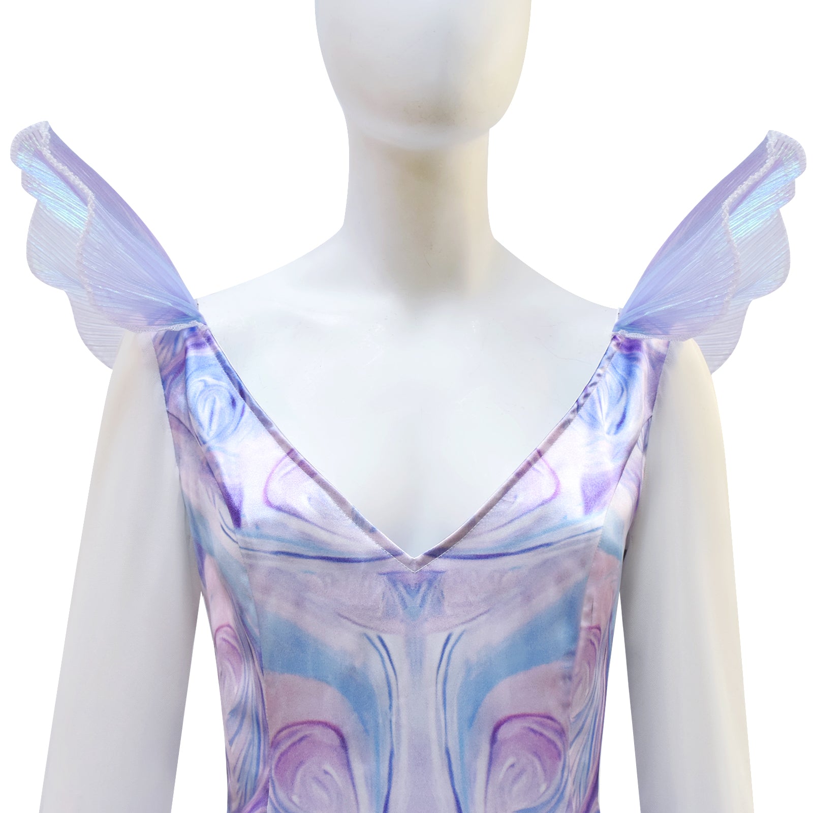 Wicked Witch Glinda Fairy Purple Cosplay Costume Prom Dress Halloween Outfit ACcosplay