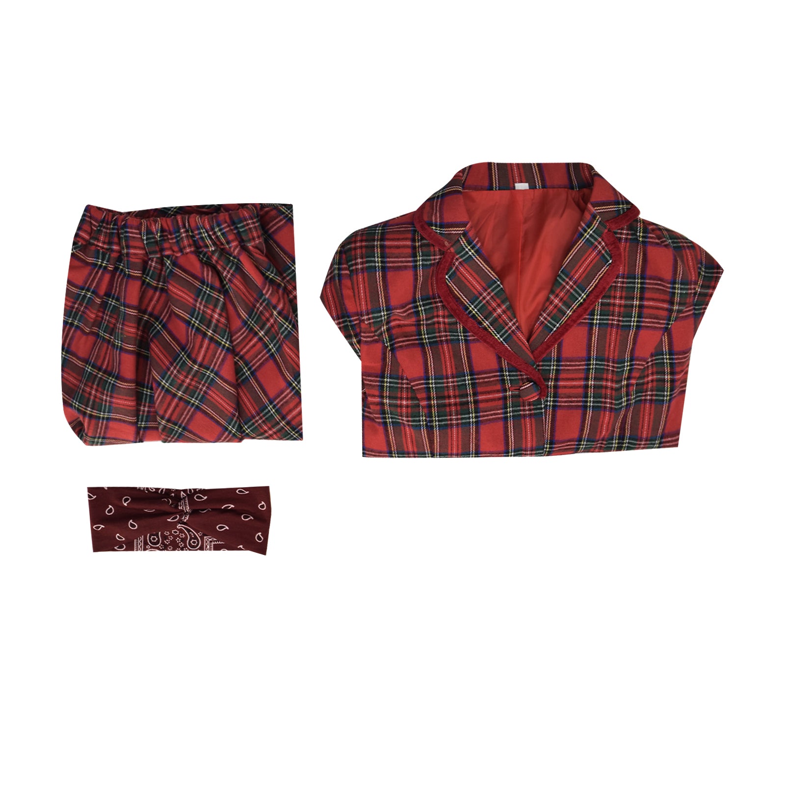 Women's Vintage Dress Christmas Holiday Bethany Aunt Red Christmas Suit ACcosplay