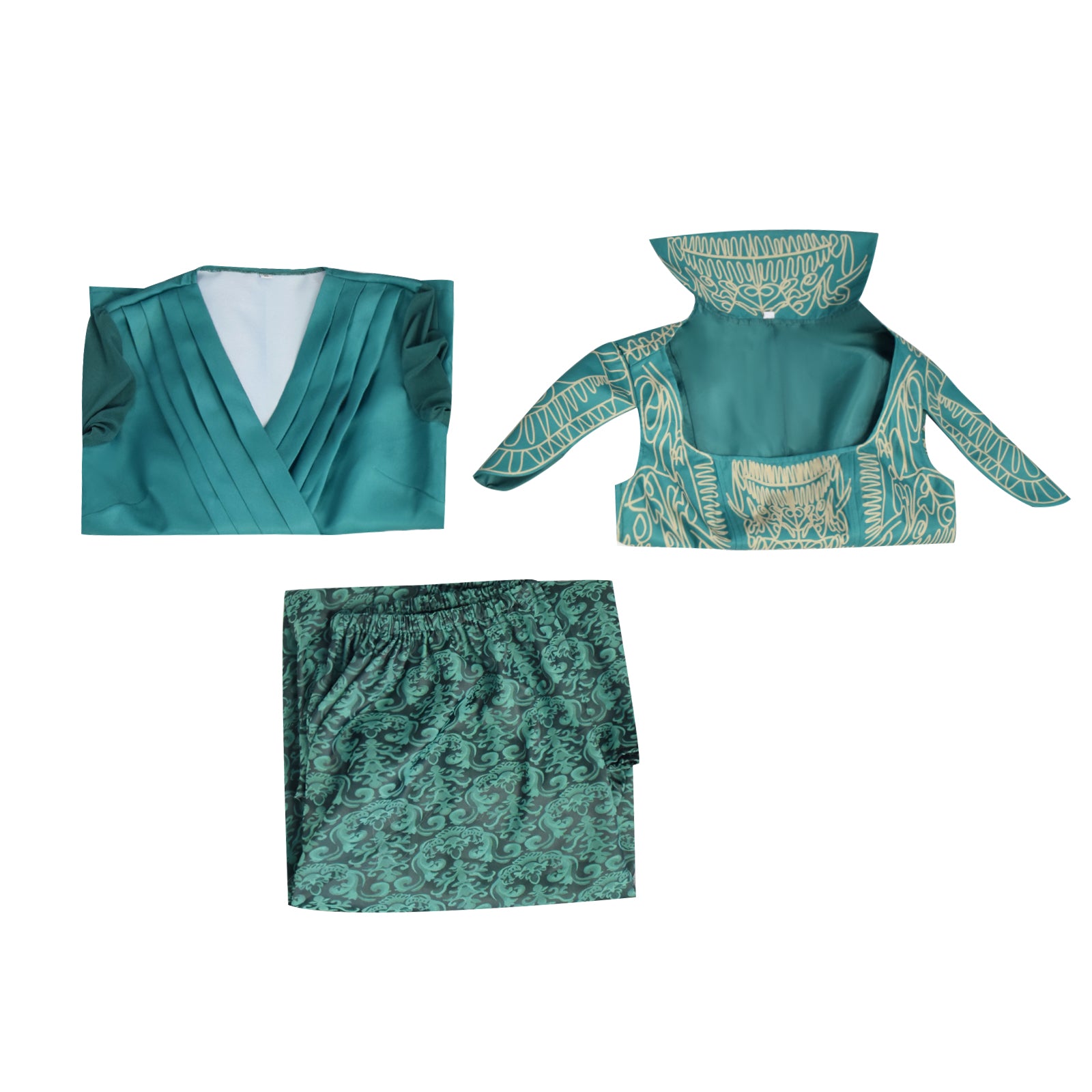 Wicked For Good Madame Morrible Cosplay Costume Halloween Green Party Suit ACcosplay