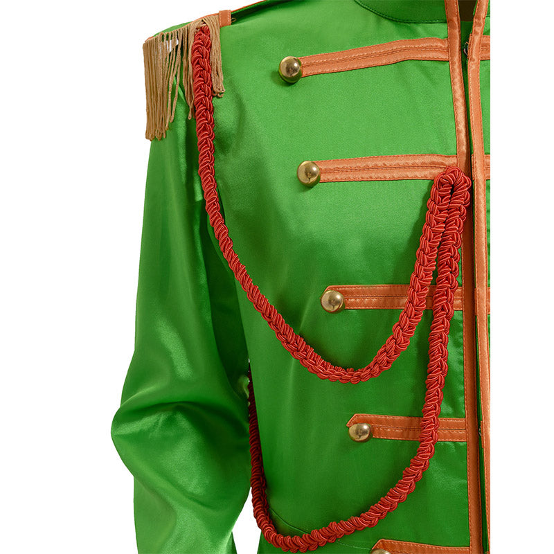 Sgt.pepper the Beatles Costume Outfit Sgt Pepper's Lonely Hearts Club Band Green Uniform