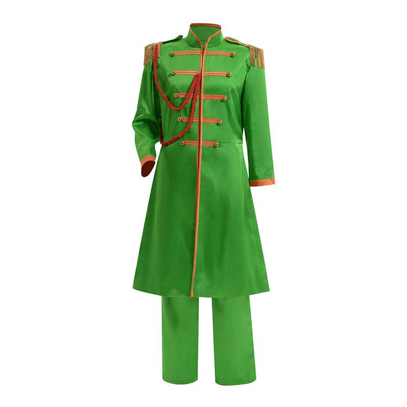 Sgt.pepper the Beatles Costume Outfit Sgt Pepper's Lonely Hearts Club Band Green Uniform