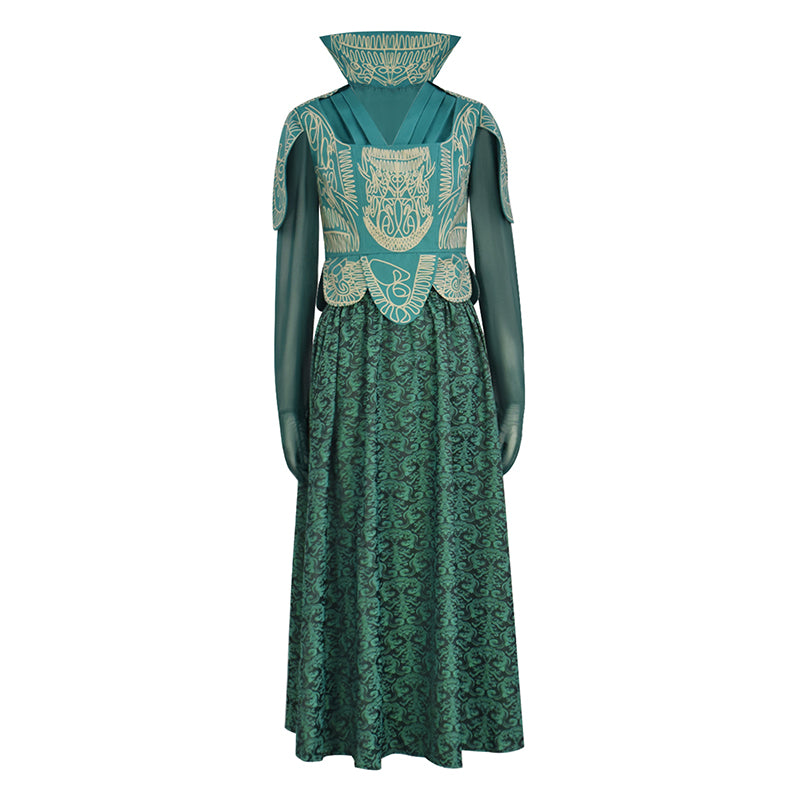 Wicked For Good Madame Morrible Cosplay Costume Halloween Green Party Suit ACcosplay