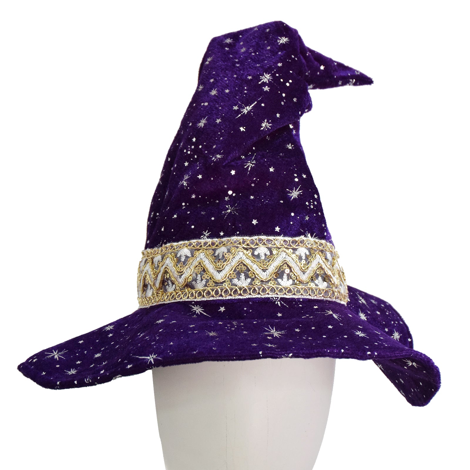 Wizard Robe Men Purple Velvet Wizard Robe Cosplay Costume With Wig Beard Suit ACcosplay