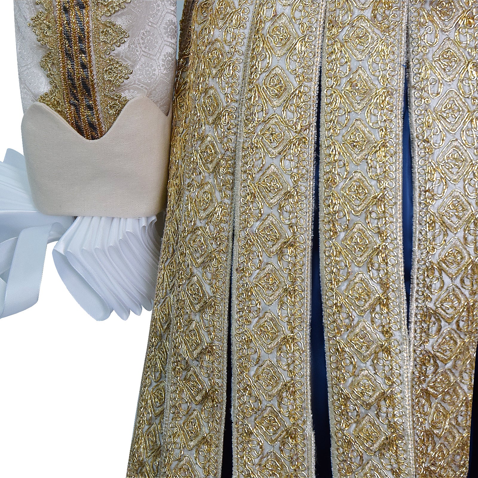 Aziraphale Cosplay Royal Court Suit Good Omens 16th Century Elizabethan Nobleman Costume