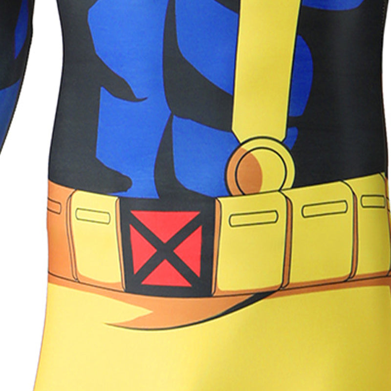 X-Men 97 Cyclops Cosplay Scott Summers Costume Blue halloween Jumpsuit ACcosplay