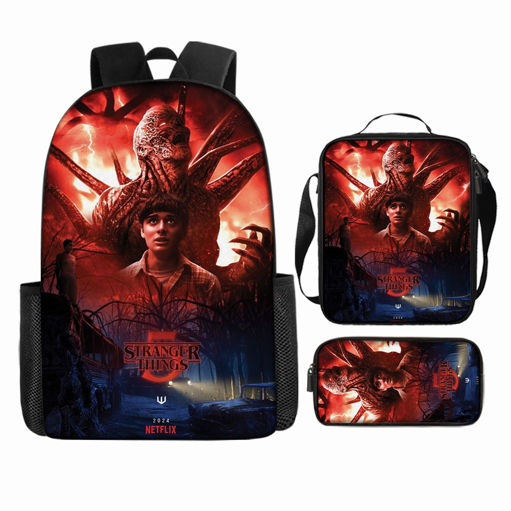 Stranger Things 5 Backpack School Bag fashion Print Youth Bag Ideal Present