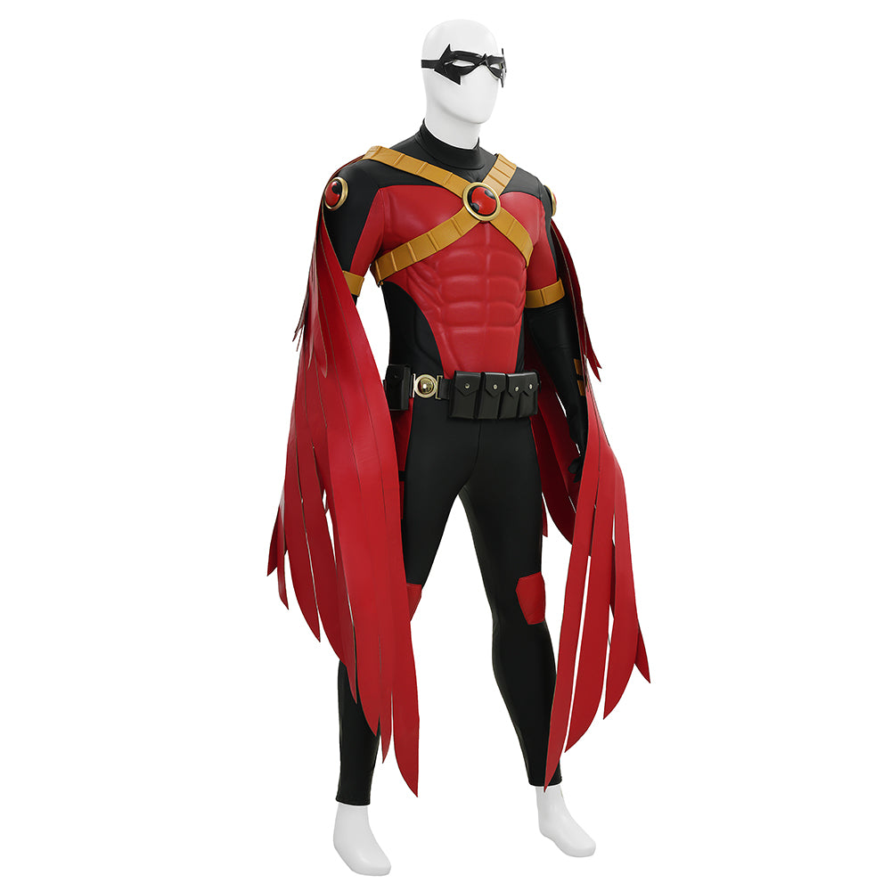 Robin War Red Robin Tim Drake Cosplay Costume Halloween Outfit ACcosplay