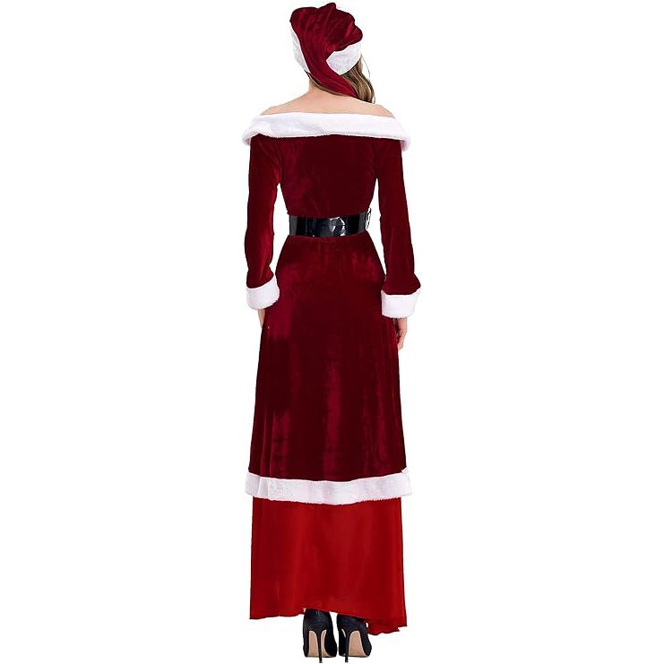 Christmas Santa Claus Costume Christmas Day Costumes Party Suit Male And Female Accosplay