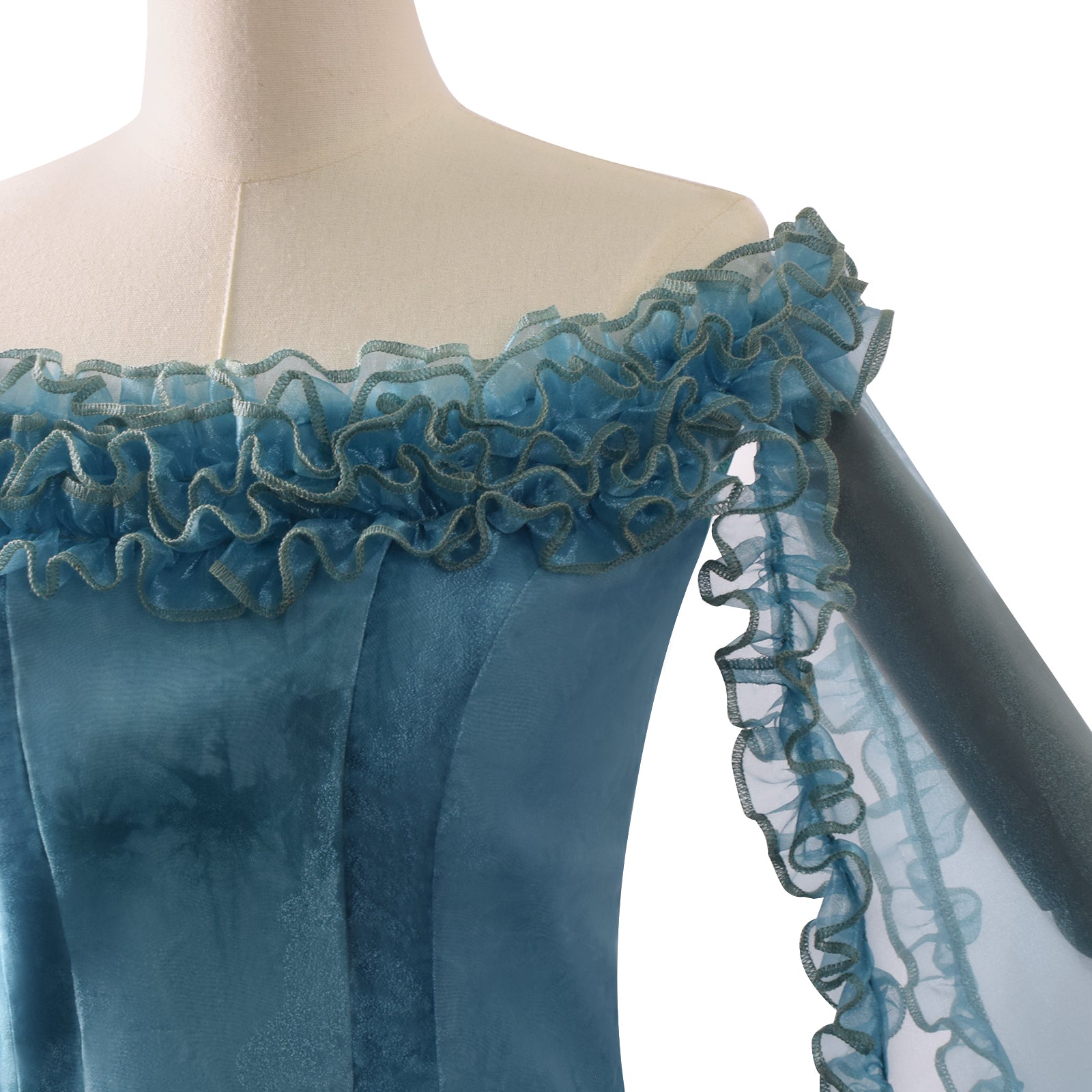 Frankenstein Elizabeth Cosplay Costume Blue Halloween Carnival Outfit ACcosplay