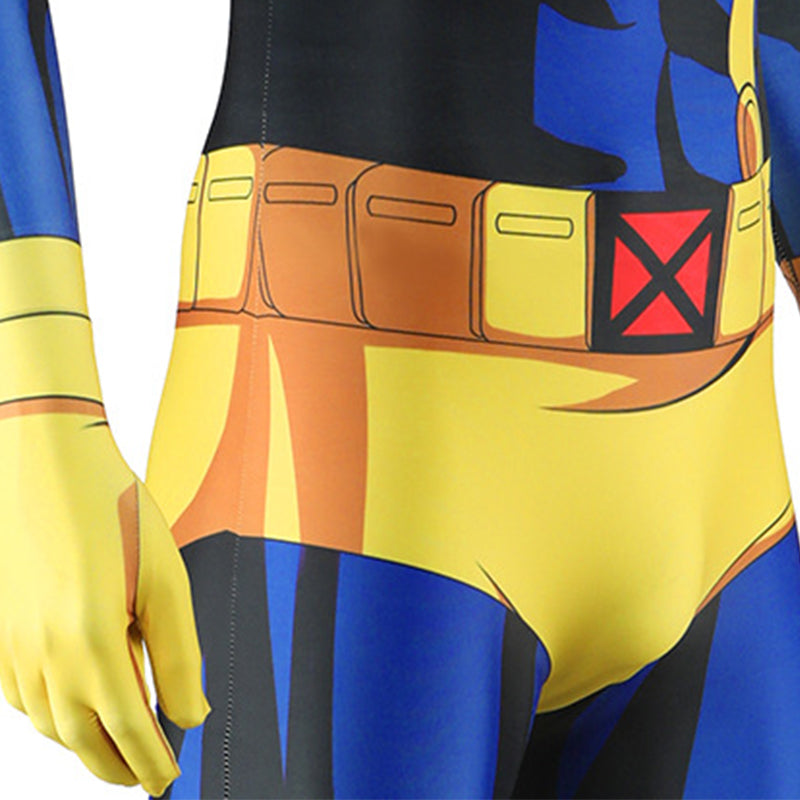 X-Men 97 Cyclops Cosplay Scott Summers Costume Blue halloween Jumpsuit ACcosplay