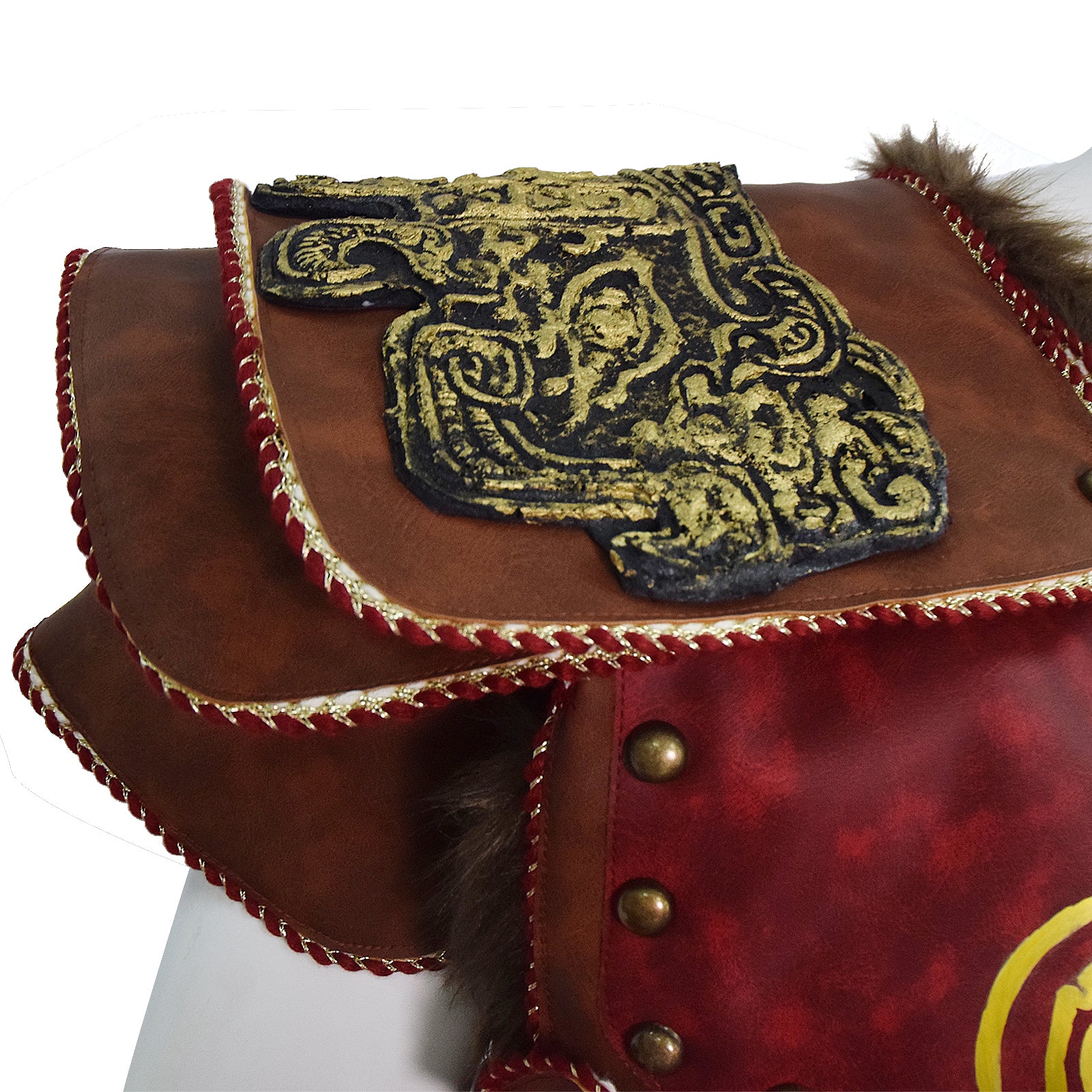 Martial Deity 4 Kratos Cosplay Costume Spartan Warrior Leather Battle Outfit With Fur Shoulder Armor