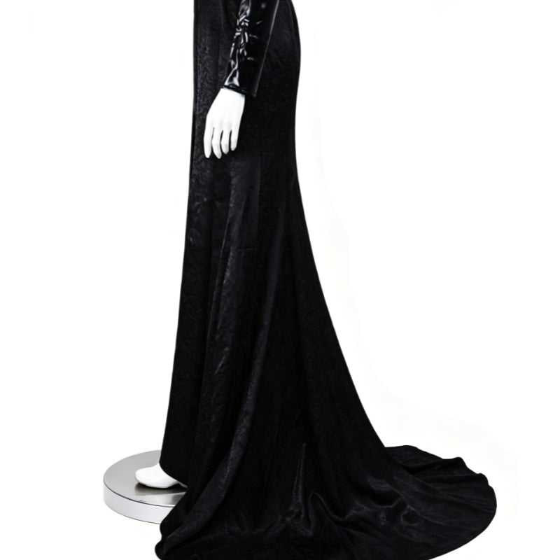 Star Wars Padme Amidala Black Gown Cosplay Costume with Train Party Suit ACcosplay
