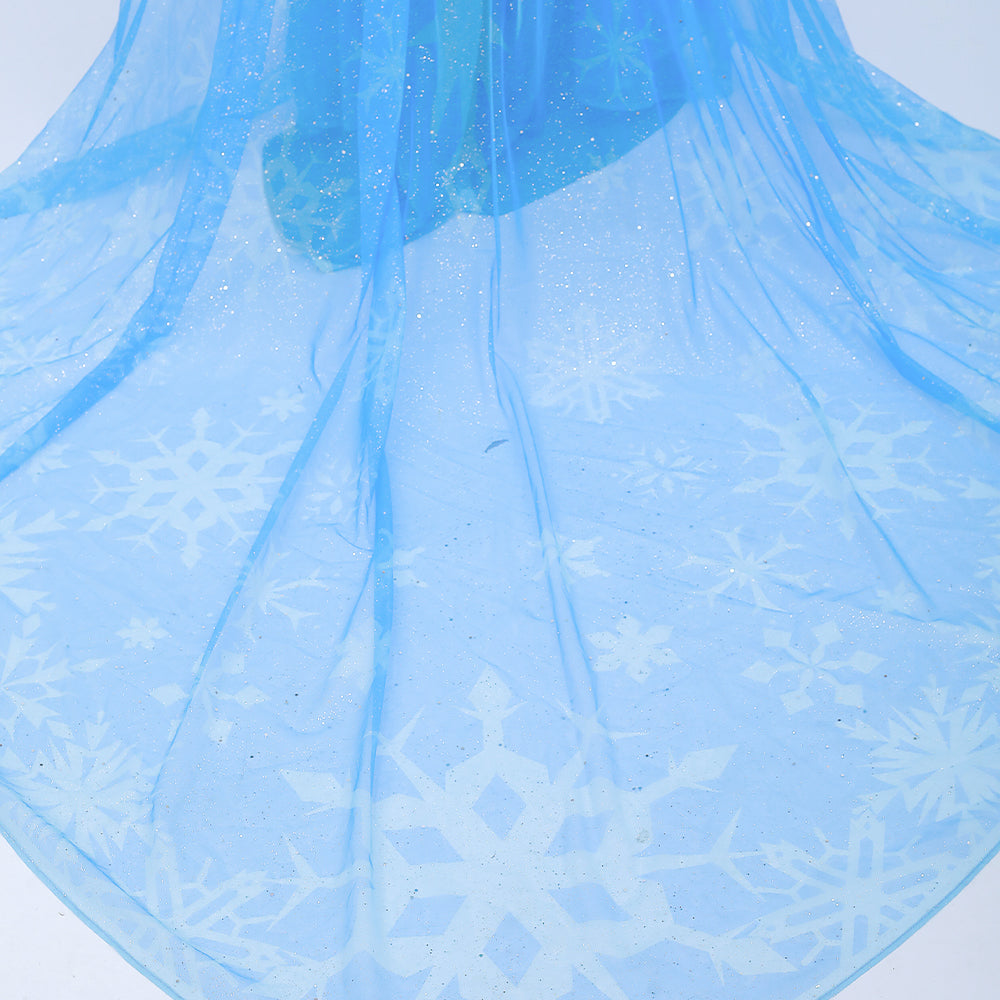 Deluxe Frozen 2 Elsa Cosplay Costume Blue Dress Halloween Outfit ACcosplay