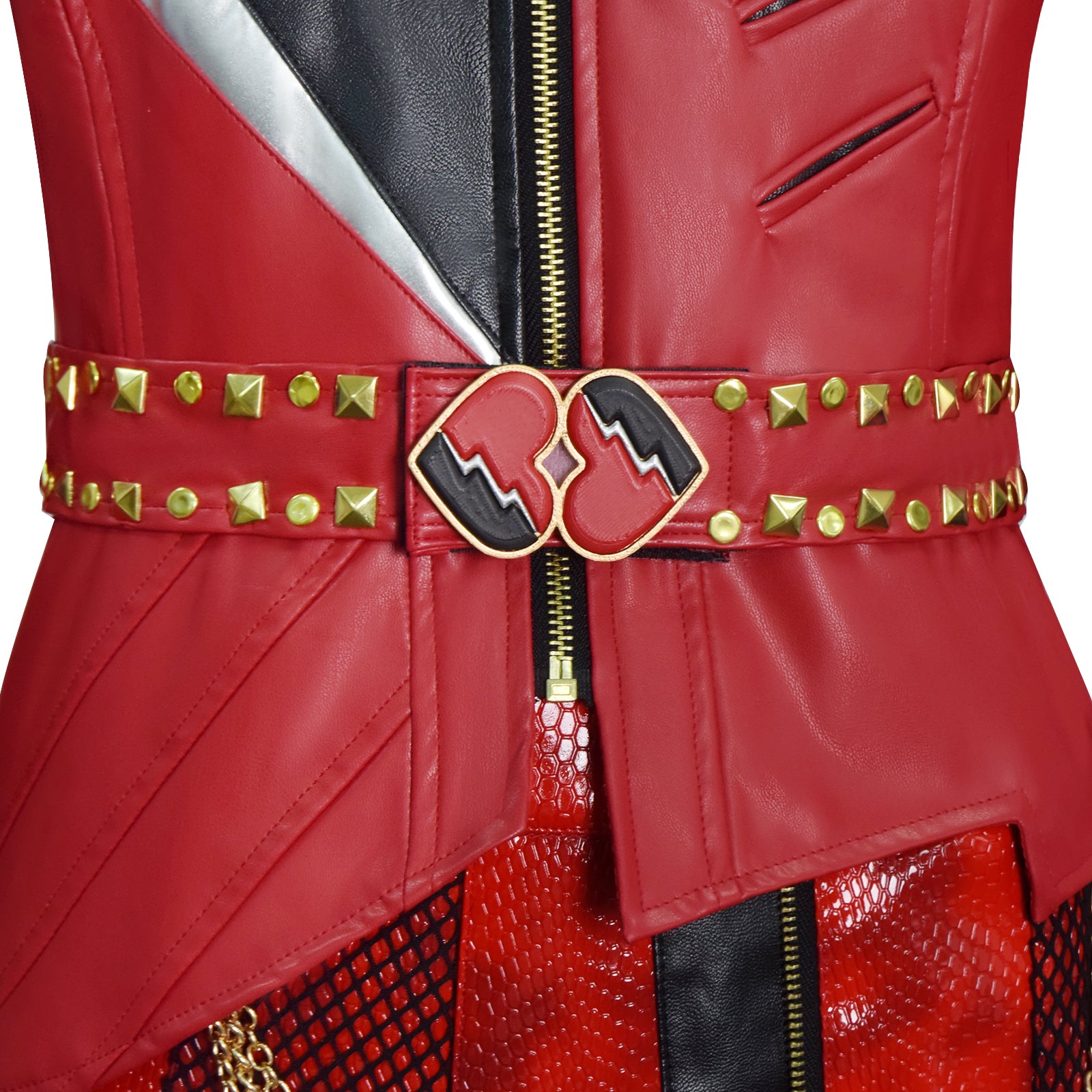 Descendants The Rise of Red Cosplay Costume Red Leather Suit ACcosplay