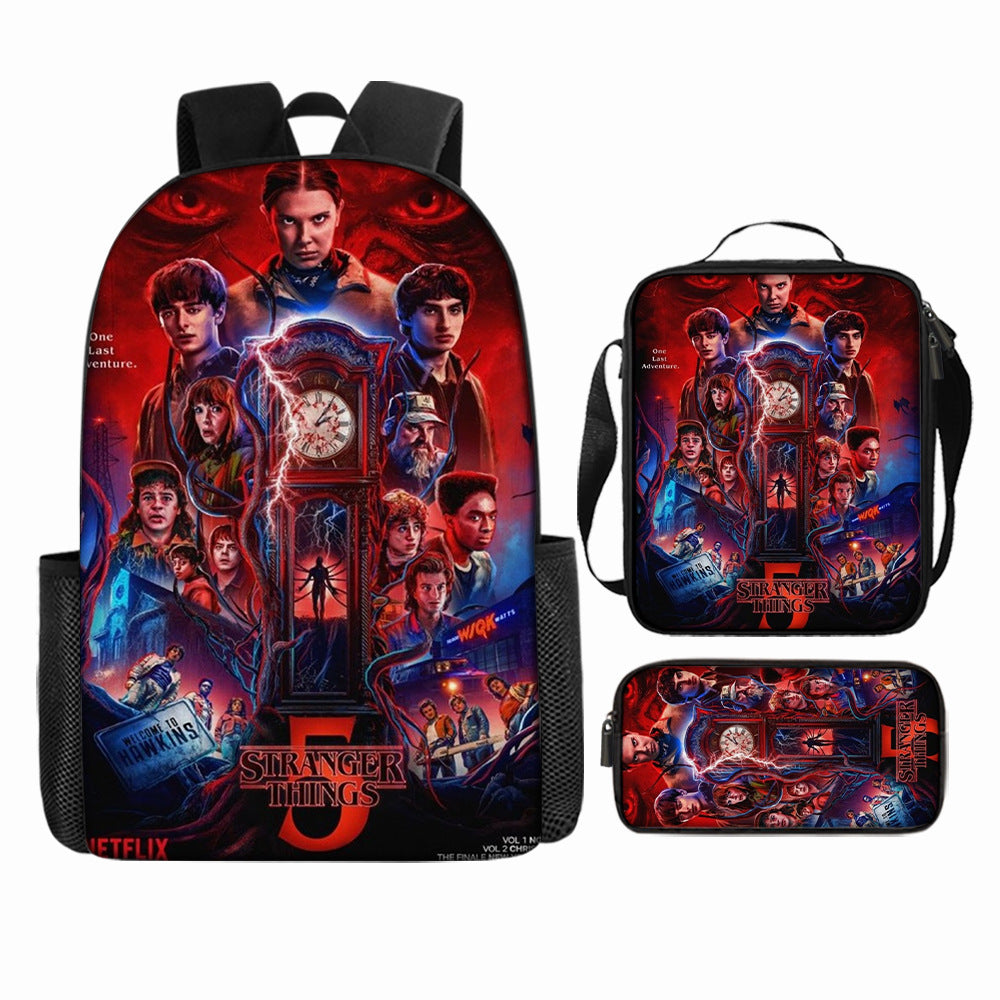 Stranger Things 5 Backpack School Bag fashion Print Youth Bag Ideal Present