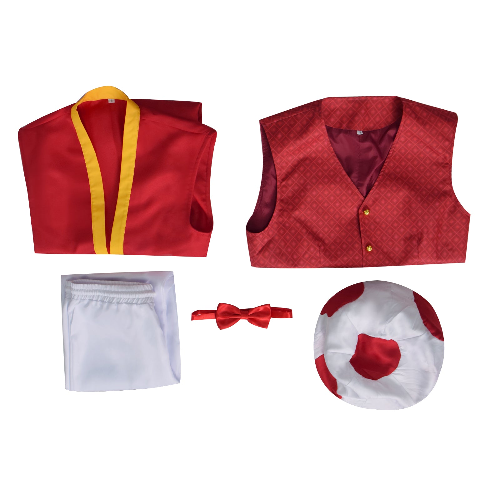 The Super Mario Bros. Movie Toad Cosplay Costume Red Halloween Outfit ACcosplay