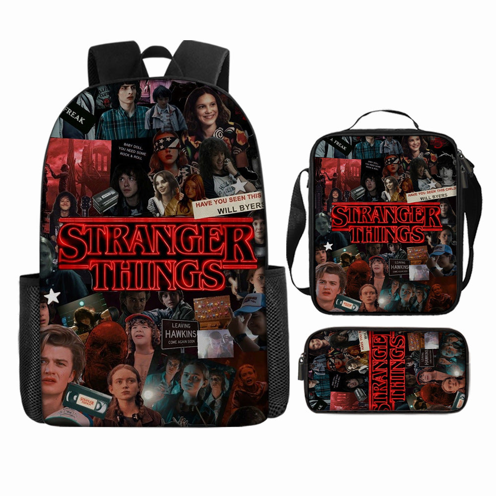 Stranger Things 5 Backpack School Bag fashion Print Youth Bag Ideal Present
