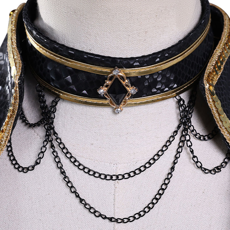 Kpop Demon Hunters Mira Cosplay Costume Golden Black Golden Dance Halloween Suit ACcosplay