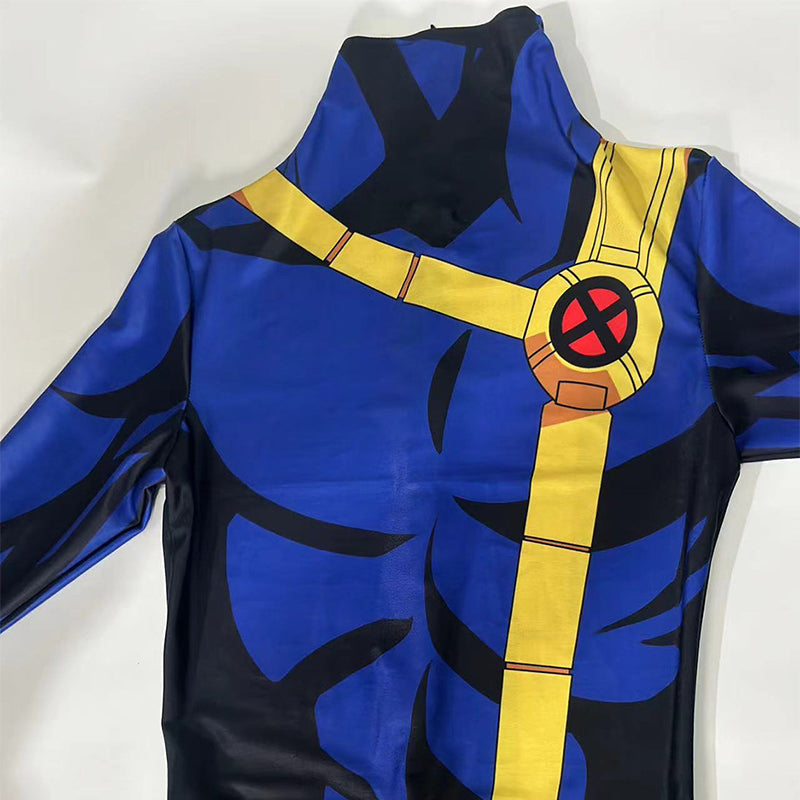 X-Men 97 Cyclops Cosplay Scott Summers Costume Blue halloween Jumpsuit ACcosplay
