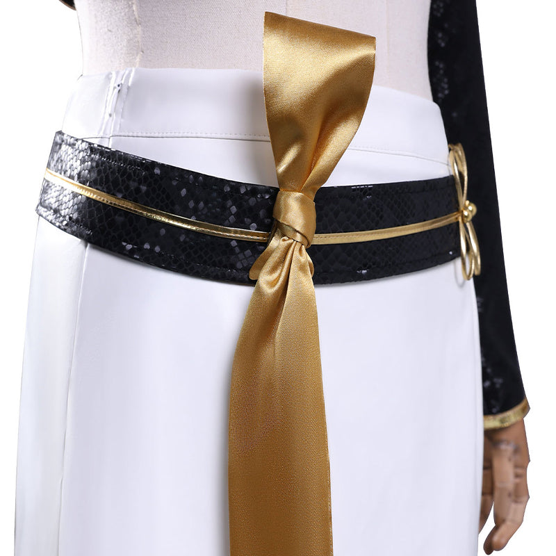 Kpop Demon Hunters Mira Cosplay Costume Golden Black Golden Dance Halloween Suit ACcosplay