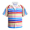 Allan Movie Shirt 1964 Ken Rainbow Striped Shirt 2023 Ken Shirt with Fur Collar