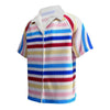 Allan Movie Shirt 1964 Ken Rainbow Striped Shirt 2023 Ken Shirt with Fur Collar