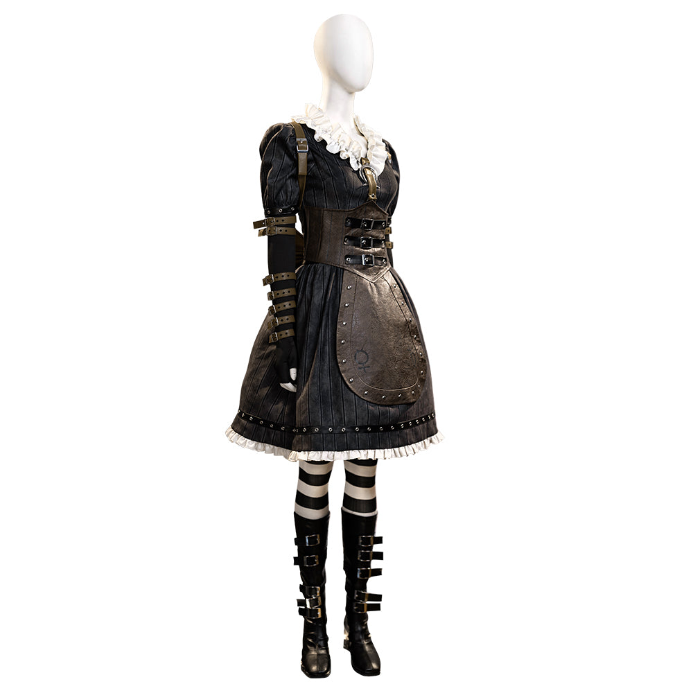 Alice: Madness Return Alice Punk Suit Cosplay Costumes Halloween Outfit ACcosplay