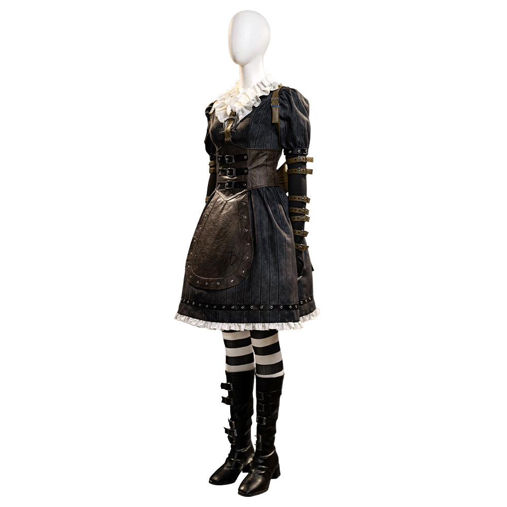 Alice: Madness Return Alice Punk Suit Cosplay Costumes Halloween Outfit ACcosplay