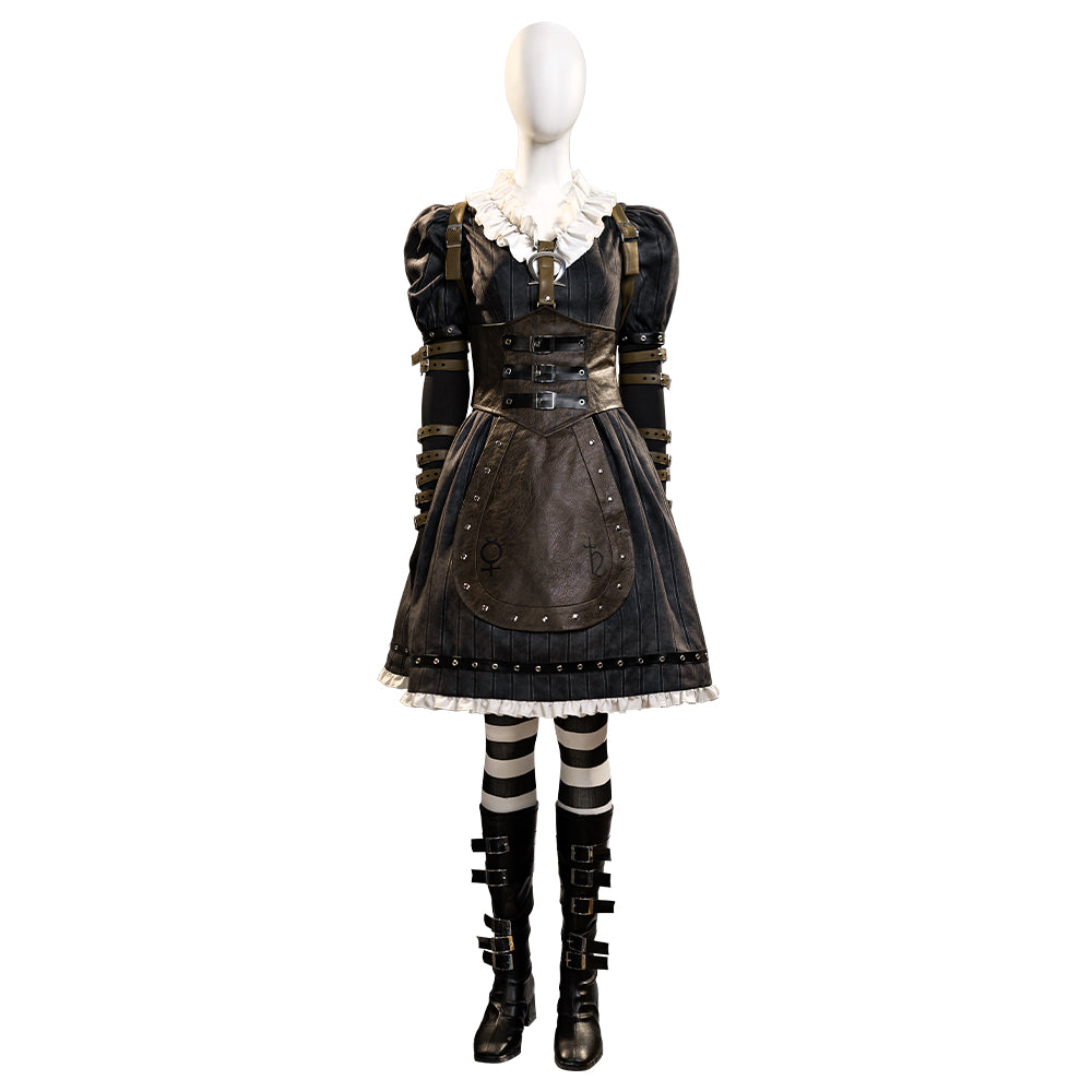 Alice: Madness Return Alice Punk Suit Cosplay Costumes Halloween Outfit ACcosplay